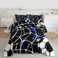 thumbnail image 2 of jejeloiu Football Soccer Sport Twin Comforter Sets,Ball Game Gaming Bedding Set For Boys Teens Reversible 2-Piece, 2 of 8