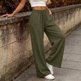 thumbnail image 6 of Tsivenald Sweatpants for Women Wide Leg High Waisted Sweat Pants Drawstring Elastic Waist Lounge Pants with Pockets Casual Comfy Pants, 6 of 9