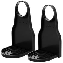 GETAJGHSD Laundry Cup Holders 2Pcs Black Plastic Drip Catcher For Soap Dispenser Folding Design