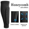 thumbnail image 2 of Linkidea Honeycomb Soccer Shin Guard for Adult, Lightweight Football Shin Pad Sleeve, Breathable and Easy to Put On Soccer Protective Leg Pads (1 Pair / Black ,XL), 2 of 6