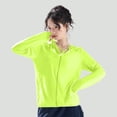 thumbnail image 2 of Sentmoon Chandails de Course pour Femmes UPF 50+ T-Shirts Rafraîchissants pour Femmes Couleur Unie Manches Longues avec Fermeture Éclair Doux Coupe Régulière Vêtements de Protection Solaire pour Femmes pour le Golf et l'Entraînement Athlétique Vert m, 2 of 7