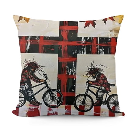 SHANXI Fall for He Never Leaves Throw Pillow Cover,Pumpkin Thanksgiving for Home 12x12in