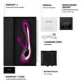 thumbnail image 2 of LELO SORAYA 2 Rabbit Vibrator With Dual Motors & Flexible Design And 12 Settings, Deep Rose, 2 of 6