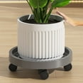 thumbnail image 4 of Plant Caddy with Wheels 12 Inch - Plant Caddy on Wheels Heavy Duty,Movable Flower Pot Tray,Plant Tray with Wheels Planter Caddies Indoor/Outdoor （Gray）, 4 of 6
