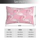 thumbnail image 2 of Balery Pink Flamingo Funda de Cojín Estampada, Regalos para Mujeres, Regalos de Amor para Ella, Regalos para Novia o Esposa, Funda de Almohada-16"x24", 2 of 6