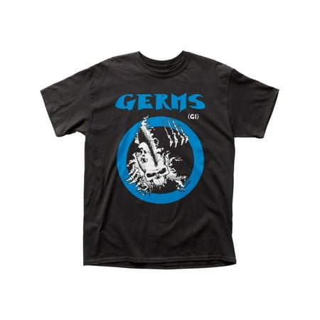 Germs Hardcore Punk Rock Band Music Group G.I. Skull Adult T-Shirt (Best Hardcore Punk Bands)