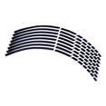 thumbnail image 2 of Quentinu Motorcycle Car Wheel Hub Tire Sticker Car Decorative Styling Strip Decals Stickers (Black), 2 of 6