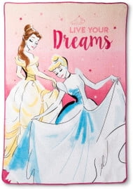 Disney Princess 'Live Your Dreams' Plush Blanket - Walmart.com