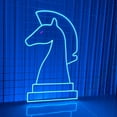 thumbnail image 2 of Handmadetneonsign Knight Chess Neon Sign, Sea Horse Chess Led Sign, Chess Player Led Light, Playing, 2 of 4