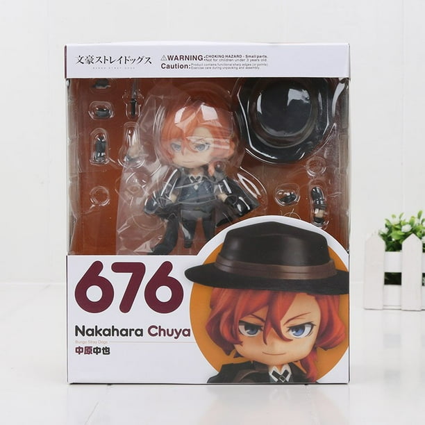 Figura de acción de Anime Bungo Stray Dogs, Ryunosuke, Akutagawa, Osamu Dazai, figura de Nakahara Chuya, modelo de juguetes de mantequilla, #1191, #1414676 con caja al por menor zhangmengya unisex