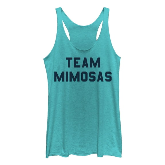 Women's CHIN UP Team Mimosas  Racerback Tank Top Tahiti Blue X Large