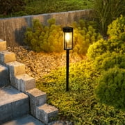 Solar Pathway Lights Outdoor 6 Pack, Landscape Path Lights for Walkway, Warm White