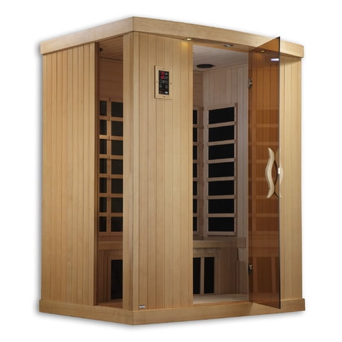 Dynamic Infrared Puretech Low EMF 3 Person IR Carbon FAR Infrared Sauna by Geopot