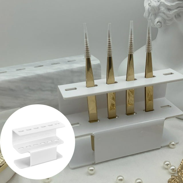 SIfdSeng Support de Pince à Épiler Extension de Cils Support de Pince à Épiler Étagère à Pince en Acrylique Support de Rangement pour Pince Accessoires d'Outils de Pince Étagère de Cuisine Rangement de Pièce