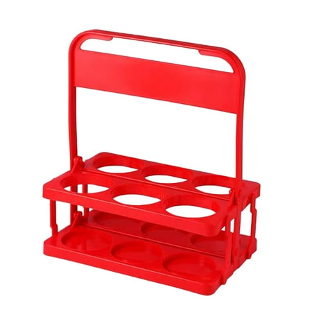 

Beer Bottle Foldable Large Space 6 Holes Beverage Delivery Holder with Handle for Grubhub