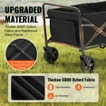 thumbnail image 3 of KFFKFF 220 lbs Heavy Duty Collapsible Folding Wagon 2 cu.ft Beach Wagon Cart,Made Of Durable 600D Oxford Fabric,One-touch Quick-folding Design For Easy And Space-saving Storage, 3 of 9