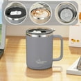 thumbnail image 6 of Kchsji Leak Proof Travel Coffee Mug,16oz Stainless Steel Coffee Mug,Vacuum Insulated for Hot & Cold Drinks with Push Button Lid for Office,Travel,Home,Christmas Gifts for Men,Women,DadGray, 6 of 9