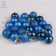thumbnail image 5 of Gustave 24 PCS Christmas Tree Baubles Balls Hanging Glitter Ornament Balls for Xmas Tree Holiday Wedding Party Ornament Set "Blue", 5 of 8