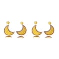 thumbnail image 3 of Pendientes Minnieouse en forma de luna vintage de verano colgante de tejido, 3 of 6