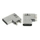 thumbnail image 1 of 2 paquetes de USB 3.1 duradero Asiento a inserción lateral Asiento Impedancia mínima 100 megaohmios Hugo Asiento USB de pie lateral, 1 of 8