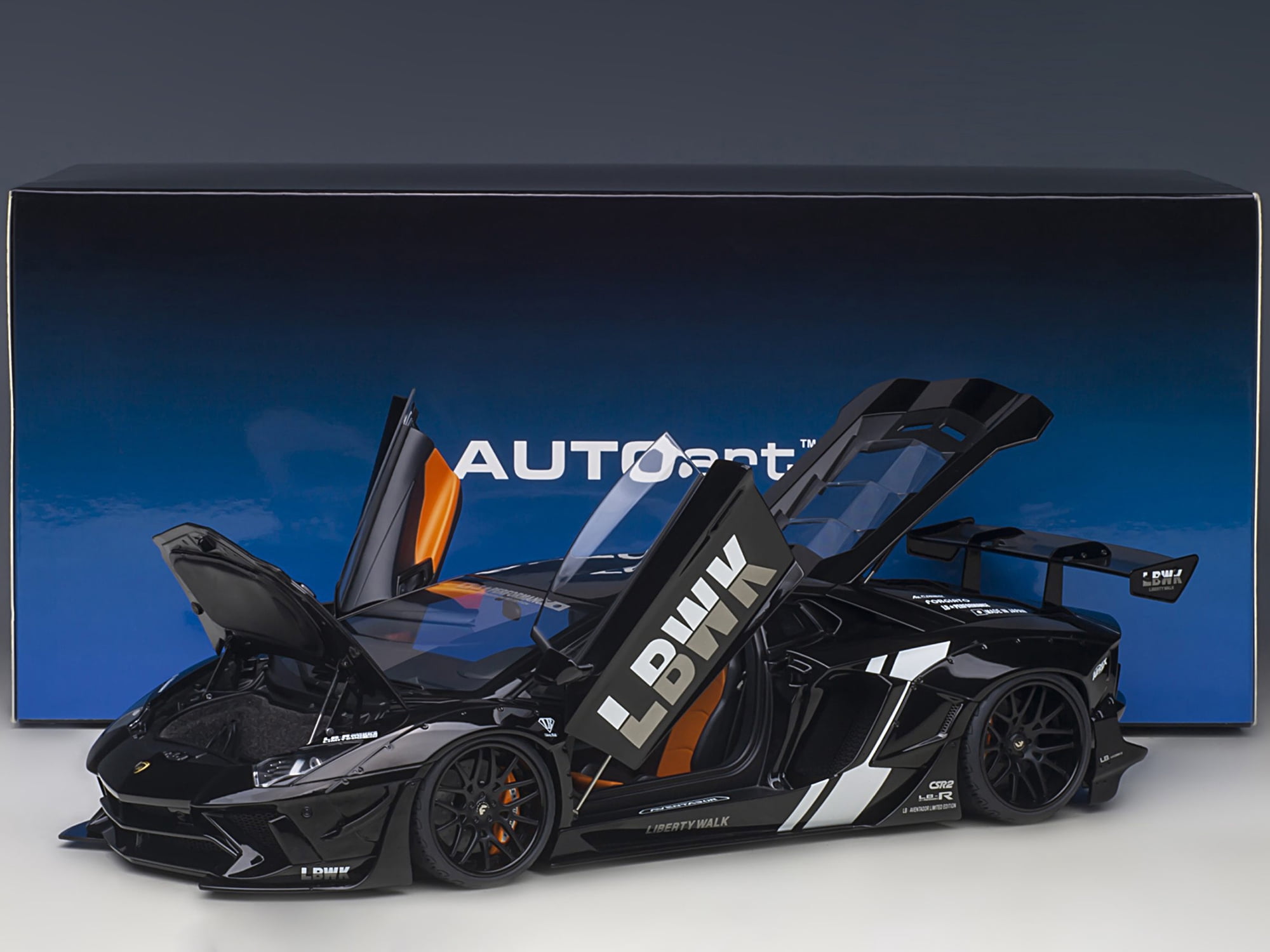 Lamborghini Aventador Liberty Walk LB-Works Livery Black with