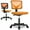 Orange, variant on Dovelina Home Office Desk Chair, Armless Mesh Computer Chair Small Space Swivel Adjustable Low Back Task Chair for Teens/Adults, Orange
