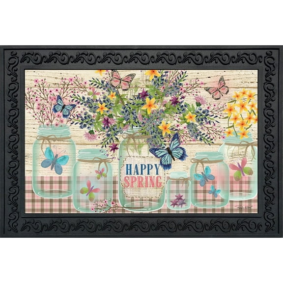 Briarwood Lane Happy Spring Mason Jar Doormat