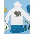 thumbnail image 3 of Happy Hippo Hoodie Juniors -Image by Shutterstock,  Large, 3 of 4