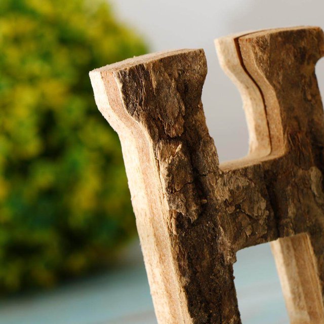 kurtrusly Handcraved Wooden Letters Door Numbers Alphabet Letter Floating Adress Name H