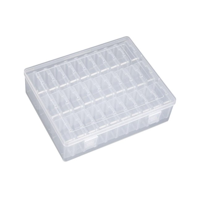 Xuanheng Trinket Stoarge Case Dustproof Jewelry Organizer Box for Beads Crafts Rings 30 Small Box 5.5cm