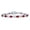 Red, variant on Bling Jewelry Womens Morganite Infinity CZ Tennis Bracelet 9 CTW Pink Oval CZ Romantic Love Knot Milgrain