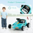 thumbnail image 3 of Costway Kart Électrique pour Enfants 12 V, Jouet de Course à Pile 7 Ah avec Télécommande, Bleu, 3 of 10