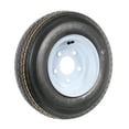 Two Trailer Tires On Rims 4.808 4808 4.80 X 8 8 in. B 5 Lug Bolt
