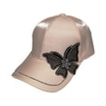 thumbnail image 6 of Travelwant Women Girls Butterfly Rhinestones Baseball Caps Hats Fashion Bling Rhinestone Studded Sun hat Adjustable Hip Hop Hat, 6 of 7