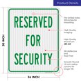 thumbnail image 3 of Reserved For Security Sign,, 3 of 8