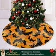 thumbnail image 6 of FMSHPON Halloween Bats Xmas Christmas Tree Skirt Stand Mat for Holiday Party Decoration Indoor Outdoor 48 inches, 6 of 6