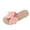 Pink, variant on Flat Sandals for Women Platform Open Toe Slip-On Summer Beach Vacation Sandals Comfort Walking Slides, White Size 7