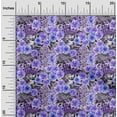 thumbnail image 2 of oneOone Cotton Flex Purple Fabric Animal Skin With Floral Sewing Material Print Fabric By The Yard 40 Inch Wide, 2 of 4