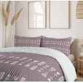 thumbnail image 6 of Ambesonne Botany Duvet Cover Sets, Folk Art Style Flower Doodle, 2-King, Grey Pink and White, 6 of 7