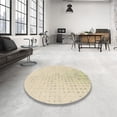 thumbnail image 4 of Ahgly Company Tapis Rond Lavable en Machine Intérieur Transitionnel Pêche Beige, 5 Pieds Rond, 4 of 7