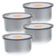 thumbnail image 2 of 4 recipientes de acero inoxidable para almacenar alimentos con tapa para organizar la cocina y conservar los alimentos. Apto para lavavajillas y reutilizable., 2 of 6