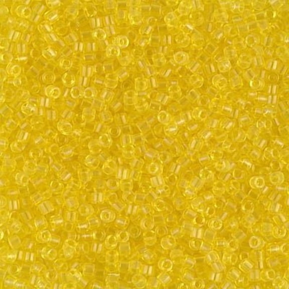 Miyuki Delica Seed Beads DB0710 DB710 11/0 Transparent Yellow 7.2 Grams