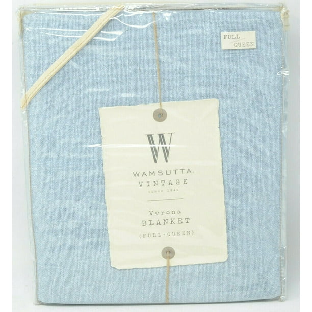 Wamsutta Vintage Verona Full/Queen Blanket in Blue