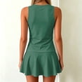 thumbnail image 6 of Womens Skirted Tankini Bathing Suit 2 Piece Swimwear with Sleeveless Tank Top and Flared Swim Skirt Modest Tummy Control Swimwear, 2XL, 6 of 6