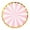Pink, variant on Tableware Set,1Packs 7/9 Inch Plastic Plates Gold Rim Premium Heavy Duty Dinner Plates And Disposable Dessert Elegant Heavy Duty Wedding Plates