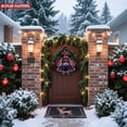 thumbnail image 4 of Vibrant Metal Hanging Christmas Tree Wind Spinner - Colorful Floral Patterns & Concentric Glow for Festive Yard & Garden Decor, 4 of 7