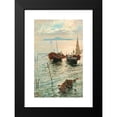 thumbnail image 2 of Giuseppe Giardiello 13x18 Black Modern Framed Museum Art Print Titled - Scene Near Naples, 2 of 5