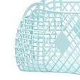 thumbnail image 4 of Cesta de almacenamiento hueca de plástico, reutilizable, portátil, plegable, para playa, hogar, mesita de noche, compras, juguetes, ropa, azul, 250 x 110 x 220 mm (9,84 x 4,33 x 8,66 pulgadas)., 4 of 5