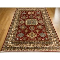 Super Kazak 9X12 Handmade Wool Rug # 12129