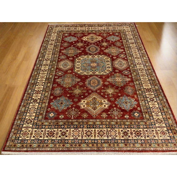 Super Kazak 9X12 Handmade Wool Rug # 12129